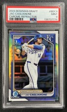 JAC CAGLIANONE PSA 9 2024 BOWMAN CHROME DRAFT #BDC-8 REFRACTOR 1ST PROSPECT 7774