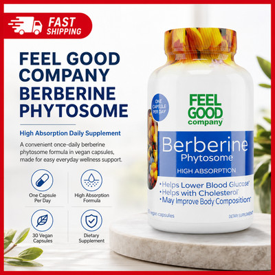 FEELGOOD Berberine Phytosome, 120 Vegan Capsules