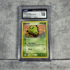 CGC 10 Gem Mint Spinarak – 2005 Pokémon EX Unseen Forces #75/115 – Low Pop on eBay