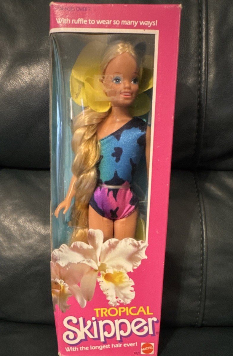 Mattel Tropical Barbie Skipper Fashion Doll Blonde Hair 1985