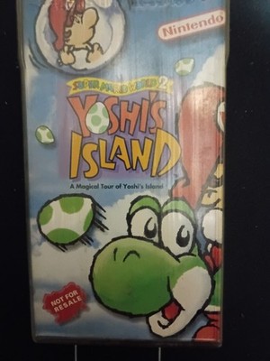 Nintendo Super Mario World 2: Yoshi's Island Promo VHS w/ Slipcover 1995 NTSC