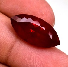 10 C t Natural BURMA Pigeon Blood Red Ruby Marquise Cut Loose Gemstone Certified