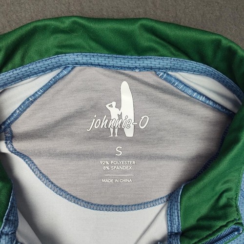 Johnnie-O Pullover Mens Small Gainey Quarter Zip Golf Lightweight Shirt Surf - Picture 6 of 10