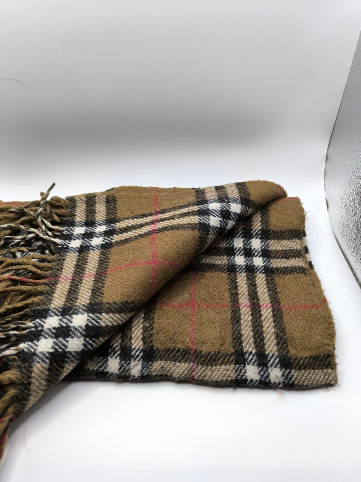Burberry Y2K Vintage Reversible Scarf Grade C image 4