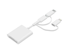 VIVITAR MOV4016-WHT Mobile SD, Micro SD and Compact Flash Card Reader