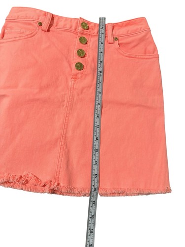 Lilly Pulitzer Kooper hoch taillierter Rock in der Farbe "Papaya Punch". Größe 2 - Bild 6 von 8