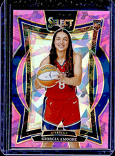 2025 Panini WNBA Select Georgia Amoore Concourse RC Pink Ice Prizm #96 Mystics