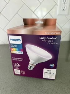 Philips Wiz Smart WiFi LED Floodlight Light Bulb Dimmable PAR38 120W Full Color