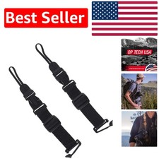 Adjustable Black Camera  Binocular Connectors - Secure Backpack Attachment