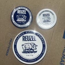 Reuzel 4oz And A 1.3 OzClay Matte,1.3 Oz Fiber Men's Hair Pomade New Sealed