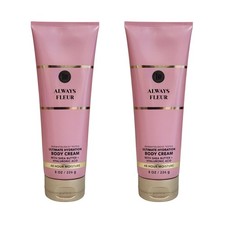 SET OF 2 NEW Bath  Body Works Always Fleur Ultimate Hydration Body Cream, 8 oz