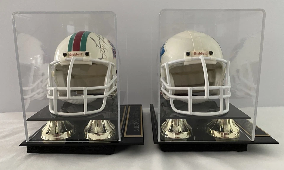 Super Bowls XXVII & XXVIII MVP Signed Mini Helmets Troy Aikman & Emmitt Smith - Image 2 of 4