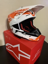 KTM Alpinestars Supertech-M5 Helmet - Orange/White/Black - XX-Large