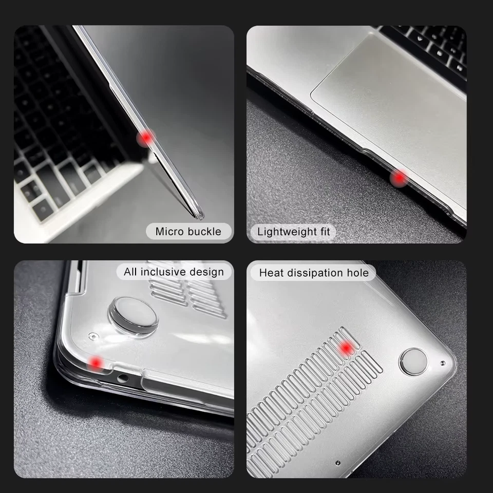 Laptop Case for Macbook Air 13 A2337 2020 A2338 M1 Chip Pro 13 2022 M2 Air 13.6 - Image 4 of 4