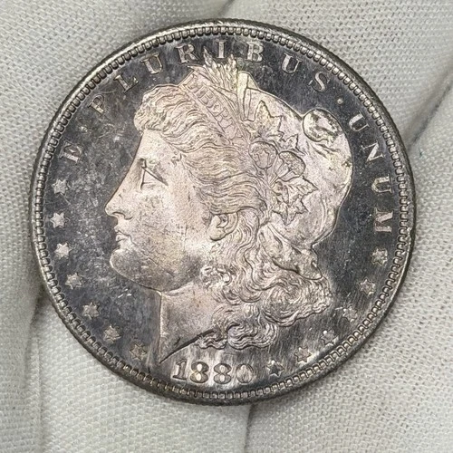 1880-S Morgan Dollar $1 San Francisco 90% Silver One  US Coin PROOF LIKE TONER!