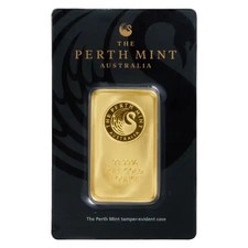 1 oz Gold Perth Mint Bar .9999 Fine in Sealed Assay Card 4720.40 per troy oz