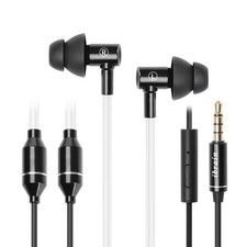 Air Tube Headphones EMF Free Airtube Earbuds Wired Air Tube Headset with Micr...