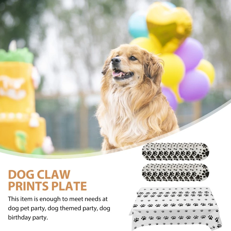 1 plaque de patte de chien Set Dog sur le thème des décorations de fête pour - Photo 4/4