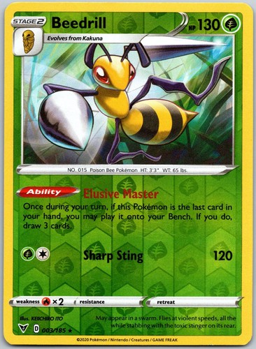 Beedrill 003/185 Vivid Voltage Reverse Holo Rare