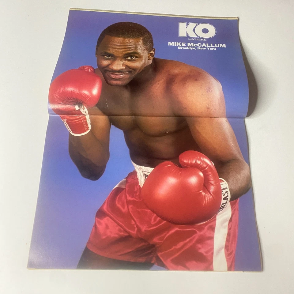 KO Boxing Magazine May 1988 Mike Tyson Cover w Pinup No Label VG - Image 3 of 3