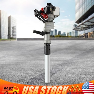 2 Stroke Gas Powered T Post Driver Fence Pile Driver Jack Hammer w/Chisel 32.7cc