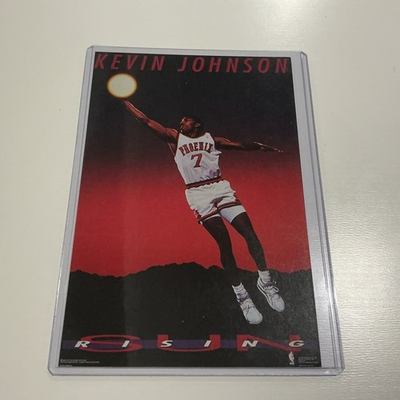 #ad #ad Vintage KEVIN JOHNSON Phoenix SUNS “RISING SUN” PROMO POSTER CARD 4 X 6 $9.90