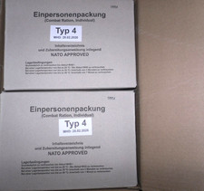 Karton mit insgesamt 6 Rationen BW EPA  6 x Typ. Nr.4. MHD 28-02-2026 .NAT,OVP