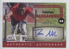 2016 SAGE Hit Auto Red Dominique Alexander #A9 Auto 2r5