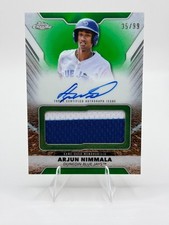 2025 Topps Pro Debut - Arjun Nimmala - Jumbo Relic On-Card Auto /99 (AU, MEM)