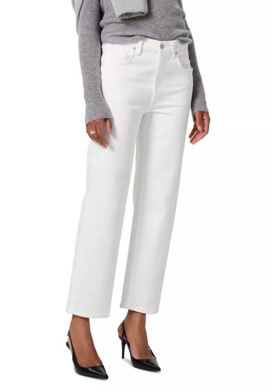 Citizens of Humanity Palma High Rise Straight Leg Jeans Soft White NWT Size 26