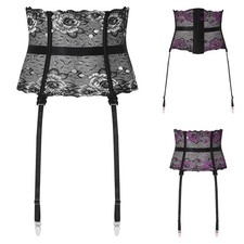 Women Harness Lightweight Cincher Stretch Lace Garter High Waist Belt Slim Fit