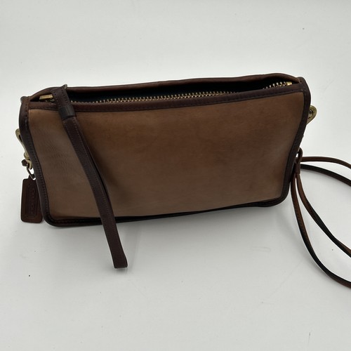 Coach Bonnie Cashin RARE Vintage Small Brown Leather Shoulder Bag - Distressed - Bild 7 von 11