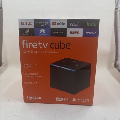 Fire TV Cube 2nd Gen Streaming Media Player with Alexa Voice Remote New Box