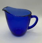 COBALT Blue Glass - Vintage Anchor Hocking Creamer Small Pitcher
