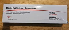 1 Cardinal Health Thermometer 16811-C  Celsius Thermeter Accurate +/-.1 C