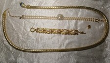 ​VTG Miriam Haskell Edouard Rambaud DL Auld Ballou Gold Tone Pearl Jewelry Lot 4