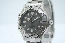  Near MINT SEIKO Scuba Diver 200m Quartz Date Gray Dial Mens 7N35-6010 JAPAN