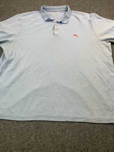 Tommy Bahama Polo Shirt Mens 3XL Blue Short Sleeve Outdoors - Picture 2 of 19