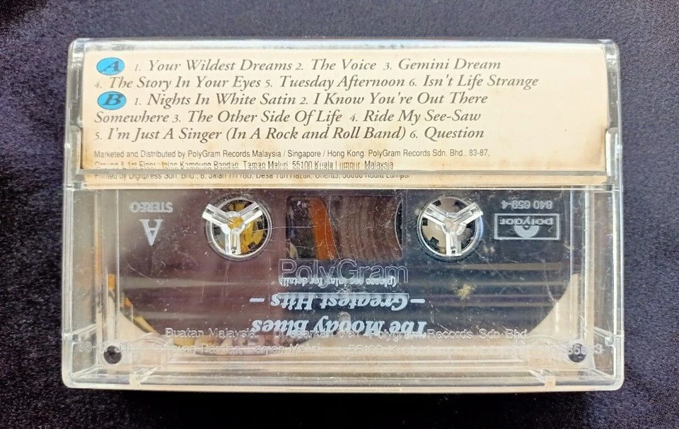 The Moody Blues : Greatest Hits ( Cassette Tape ) - Image 2 of 4