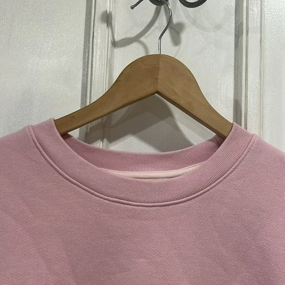 CONJUNTO ACTIVE Moletom Rosa Claro Pesado Gola Redonda - Tamanho Grande - Imagem 3 de 4