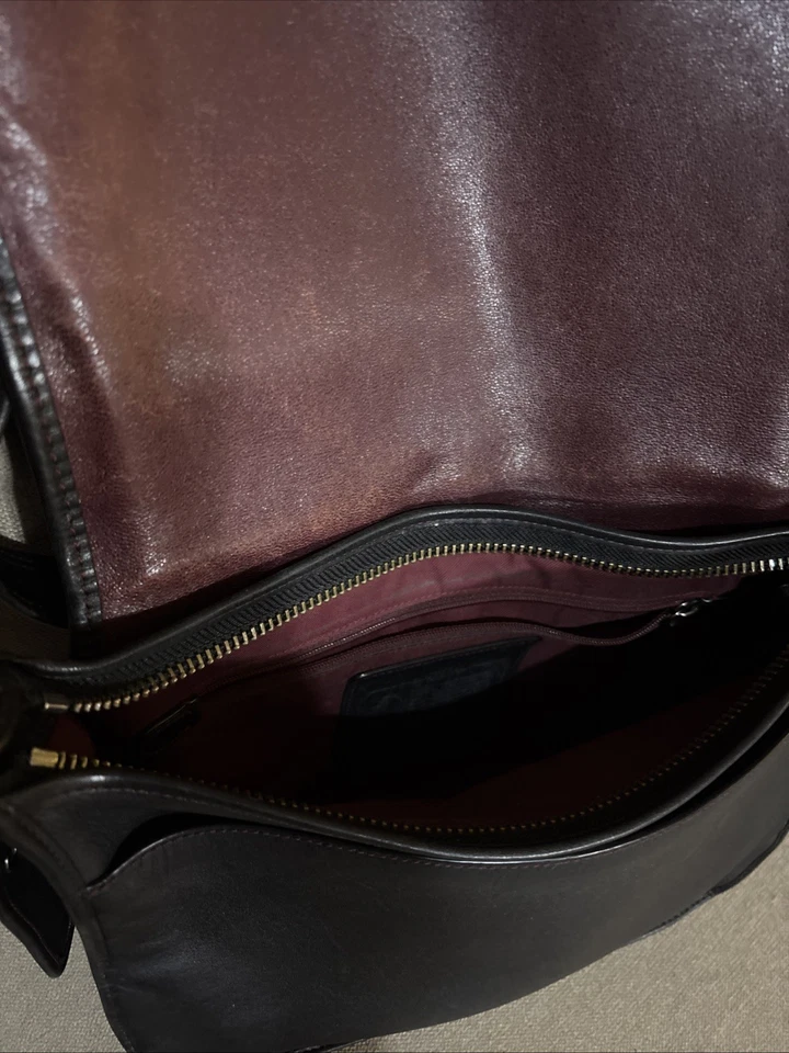 Coach Limited Edition 75th Anniv. Patricia Legacy Saddle Flap Black 9951 - Image 3 of 4