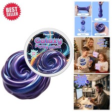 Non-Sticky Galaxy Putty Slime 3.2oz - Safe Color-Changing Sensory Fidget Toy