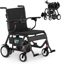 29lbs Ultra Lightweight Carbon Fiber Electric Wheelchair Foldable Power Mobility
