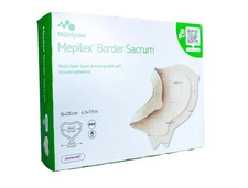 Mepilex Border Sacrum Multi-layer Foam Dressing Soft Silicone Adhesive 10 Count