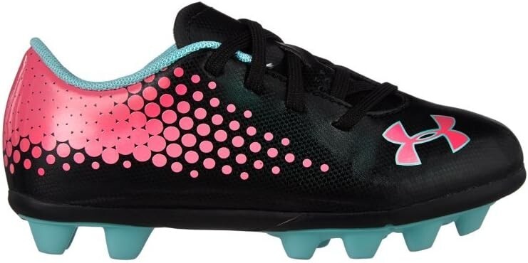 Under Armour Junior Blur IV HG JR Black Blue Pink Size
