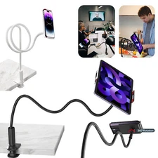 For Apple/Samsung/PAD Flexible 360º Lazy Bed Gooseneck Tablet Stand Holder Mount