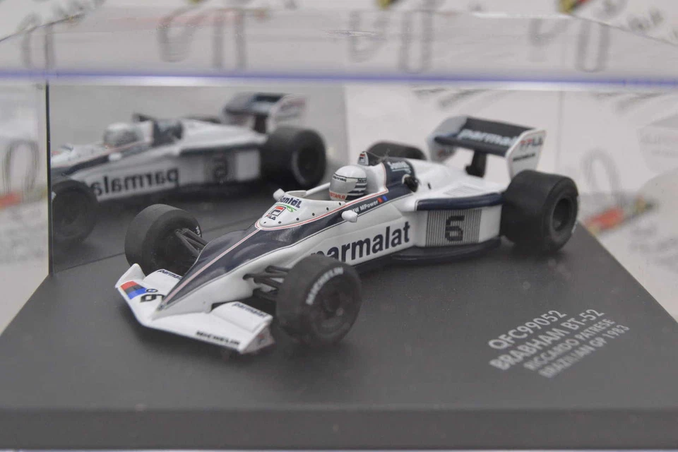 DIE CAST " BRABHAM BT-52 RICCARDO PATRESE BRAZILIAN GP 1983 " QUARTZO 1/43 - Immagine 3 di 3