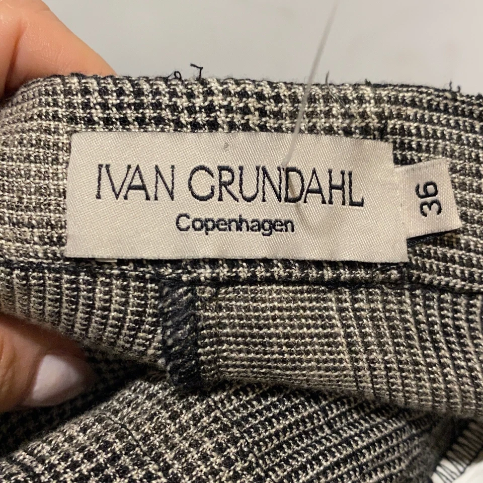 Falda para mujer Ivan Grundahl talla 36 negra de lino lavado grunge deshilachada Lagenlook Foto 2 de 4