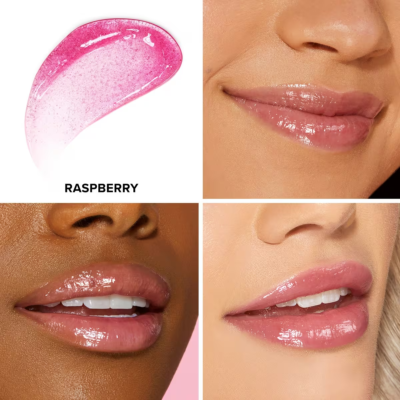 Too Faced Kissing Jelly Hydrating Lip Oil Gloss Shade Raspberry
