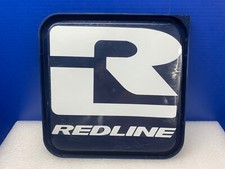 Redline Bmx Window DECAL  White Decal - Clear Background  10" x 9"